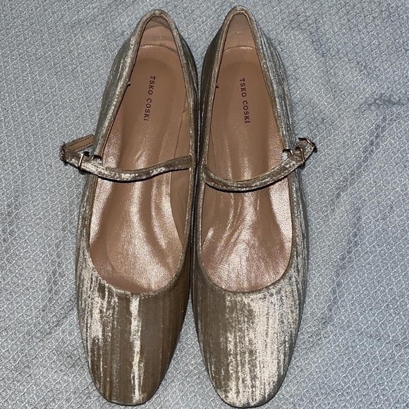 TSKO COSKI Womens Velvet Mary Jane Ballet Flat Size 38 US Size 7.5 - Picture 12 of 12